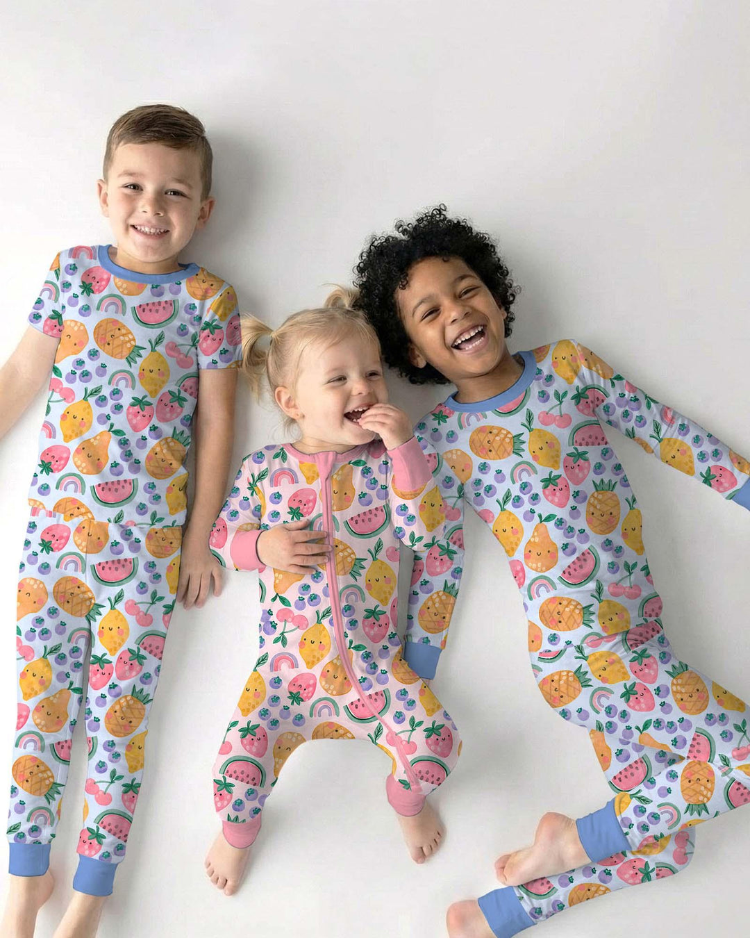 Conjunto de pijama de dos piezas de manga corta de bambú