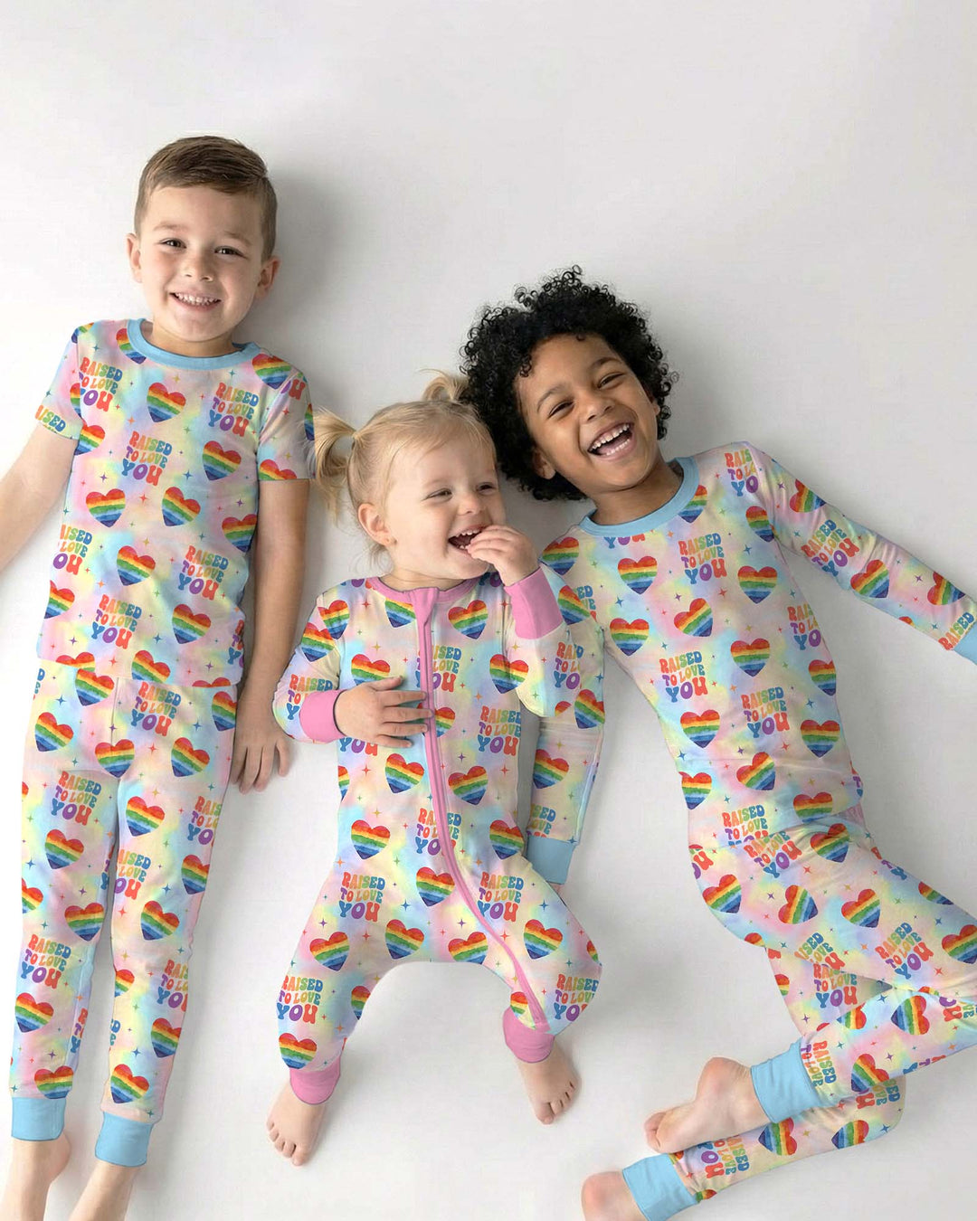 Raised To Love You Bamboo Two Piece Short Sleeve Pajama Set