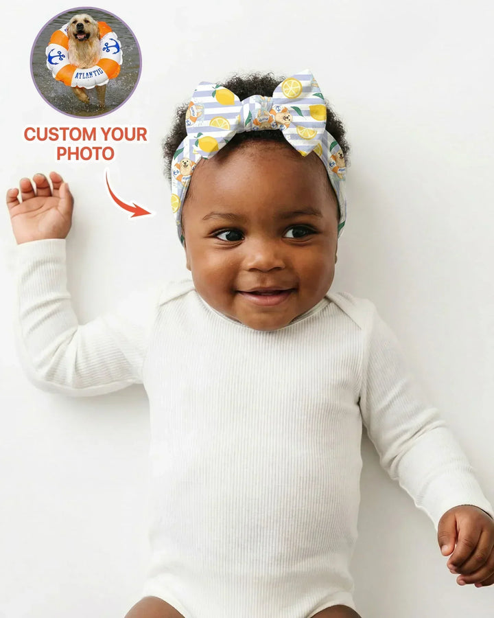 Custom Image Summer Lemon Headband