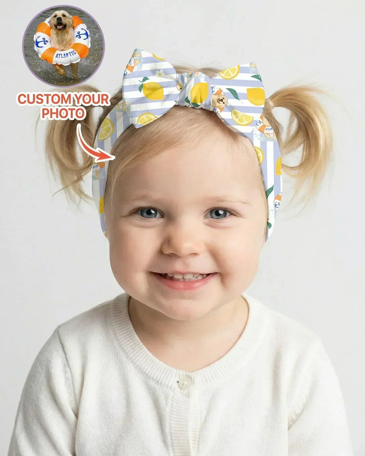 Custom Image Summer Lemon Headband