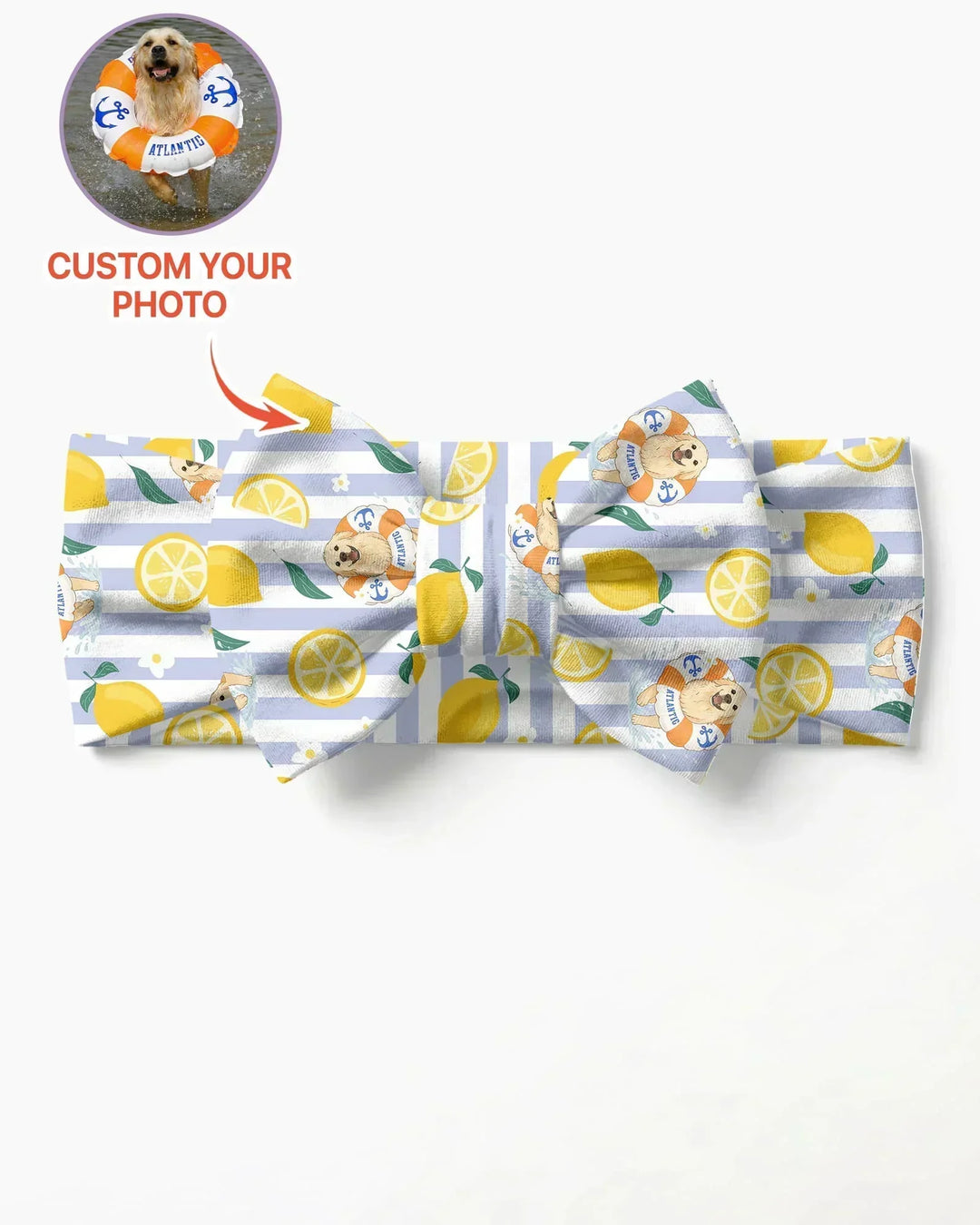 Custom Image Summer Lemon Headband