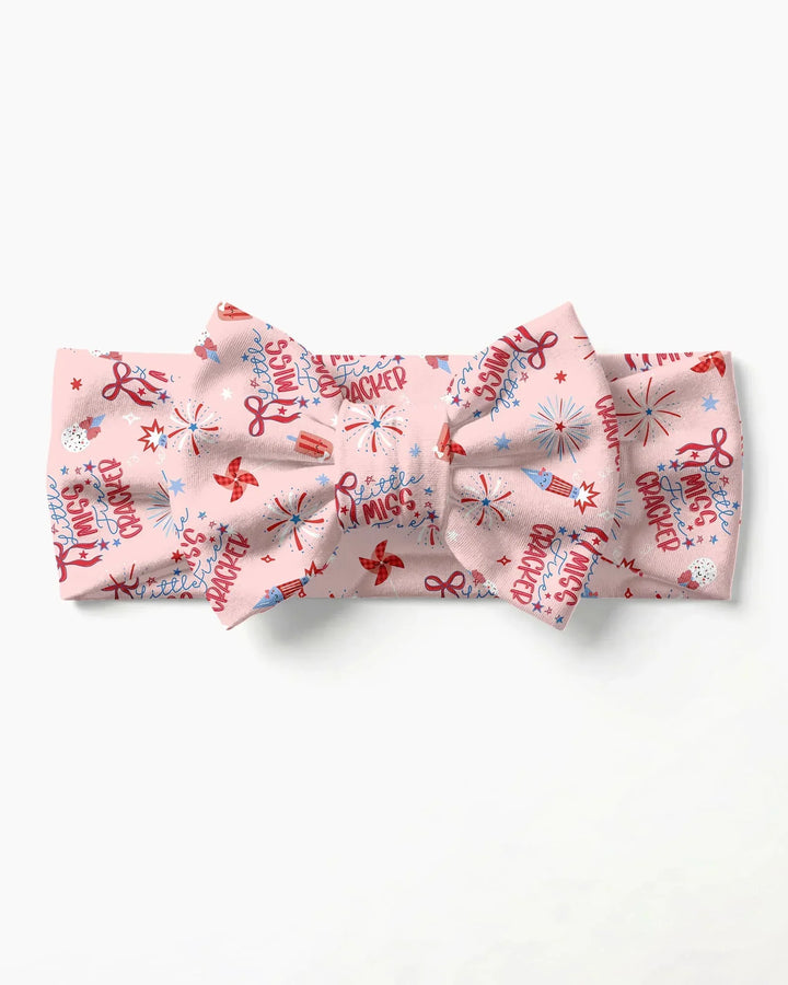 Little Miss Firecracker 4th July Headband