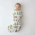 Mardi Gras Jungle Krewe Bamboo Swaddle Blanket