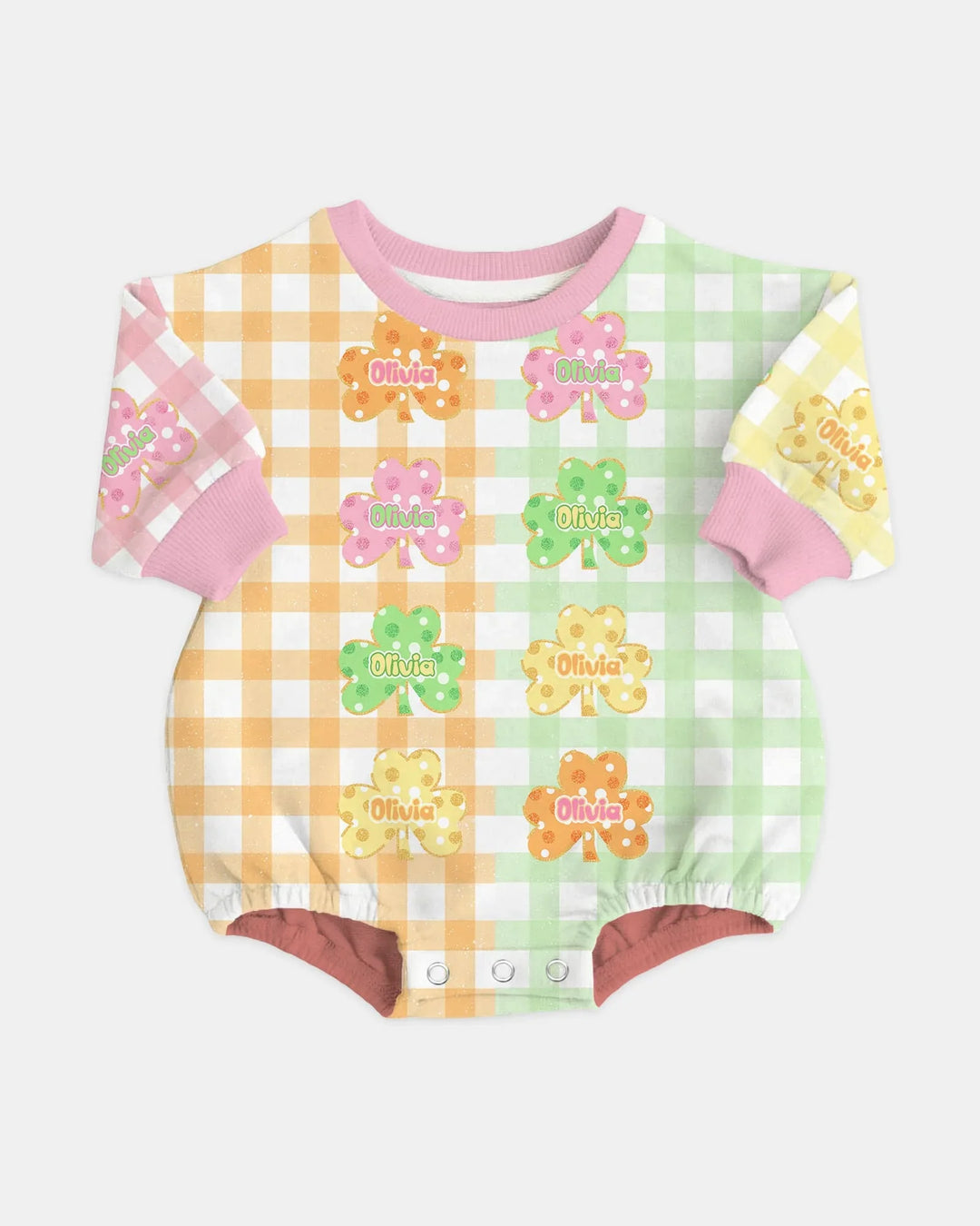 Lucky Shamrock Bubble Romper