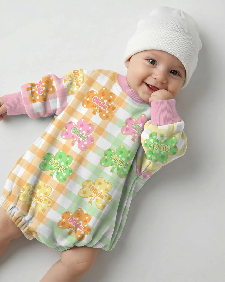 Lucky Shamrock Bubble Romper