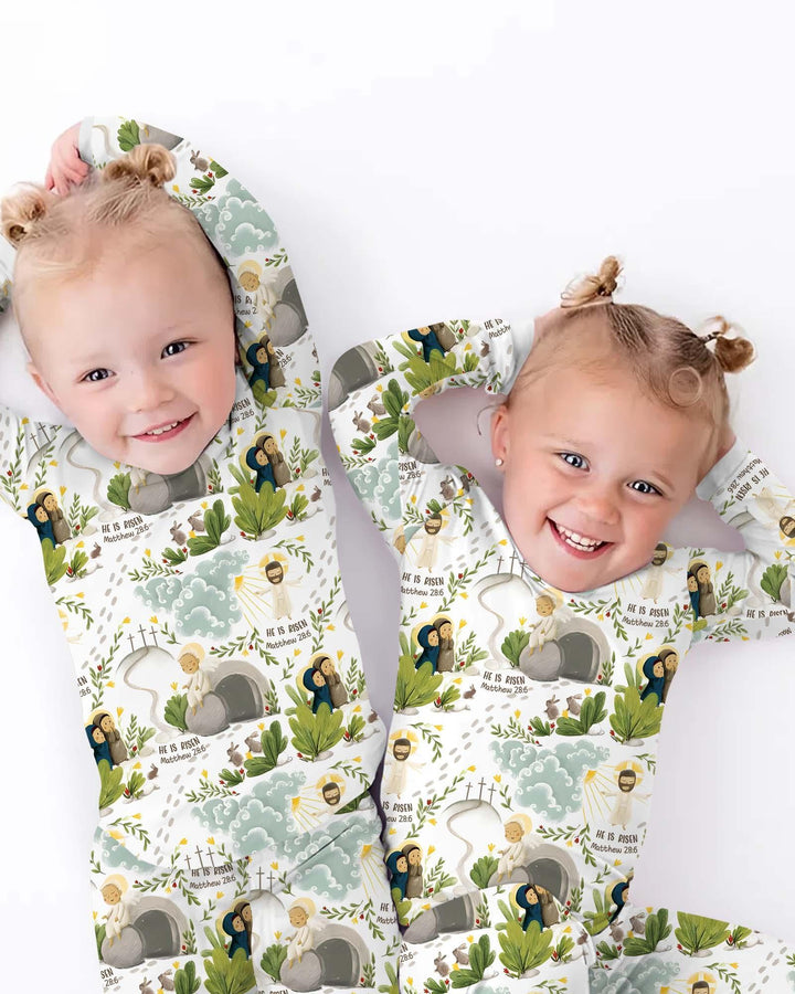 He Is Risen Two Piece Long Sleeve Pajama Set