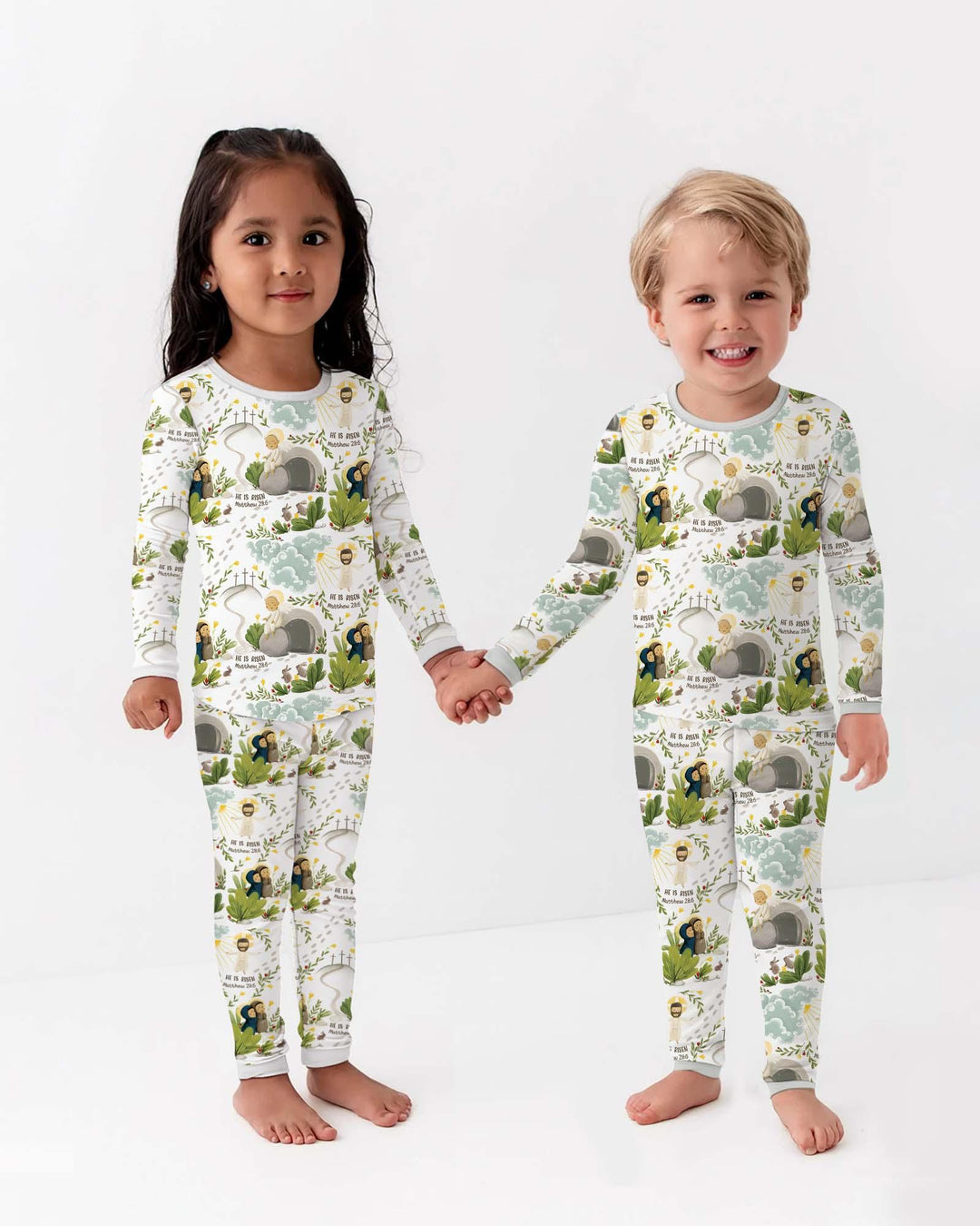 He Is Risen Two Piece Long Sleeve Pajama Set