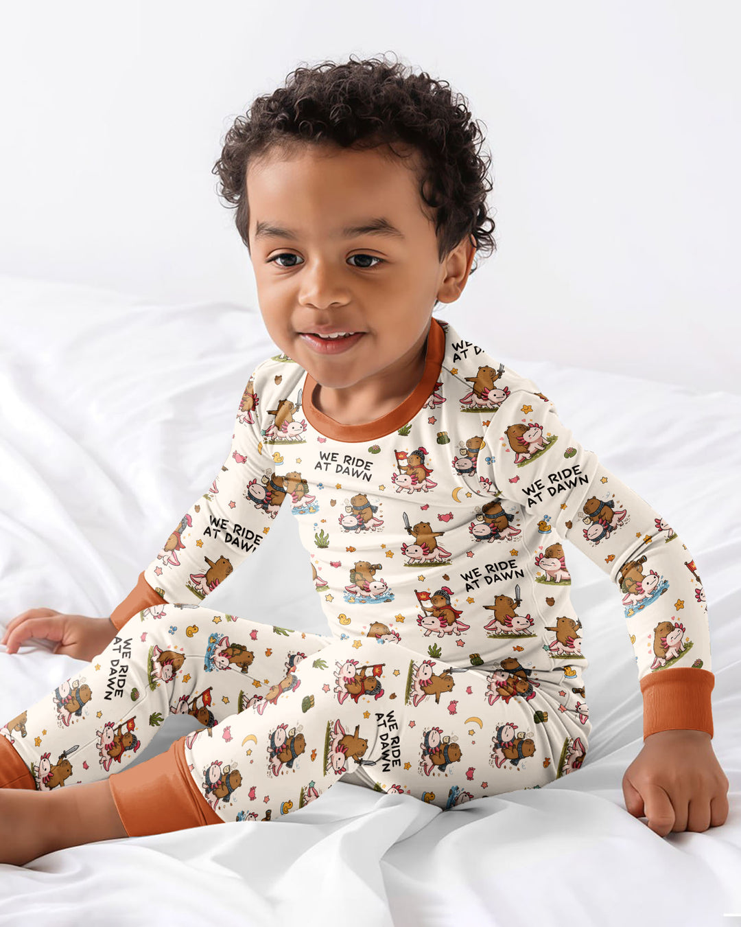 We Ride At Dawn Bamboo Two Piece Long Sleeve Pajama Set