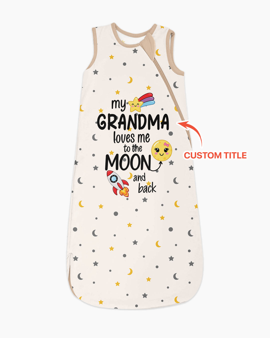 My Grandma Loves Me To The Moon And Back Bamboo Sleep Bag