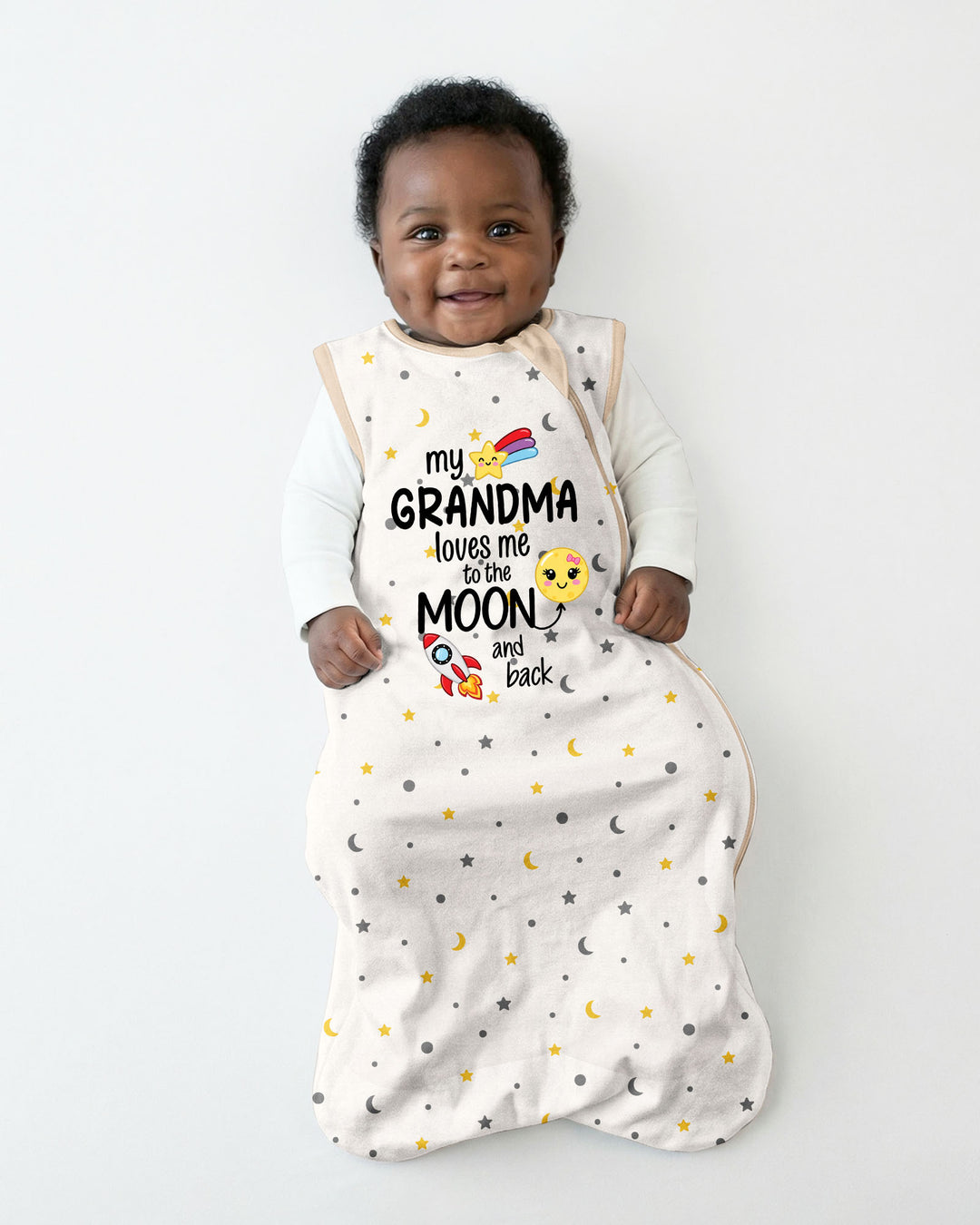 My Grandma Loves Me To The Moon And Back Bamboo Sleep Bag