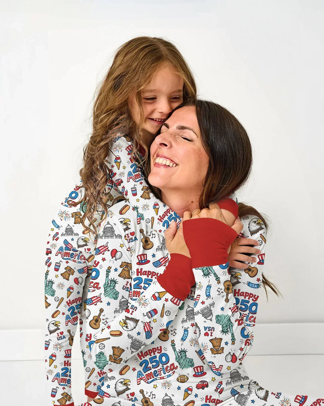 Happy 250 America I love USA Bamboo Women Pajama Set