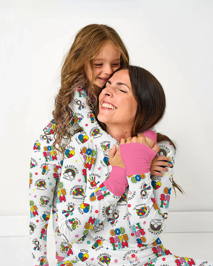God Says I Am Autism Awareness Bamboo Women Pajama Set
