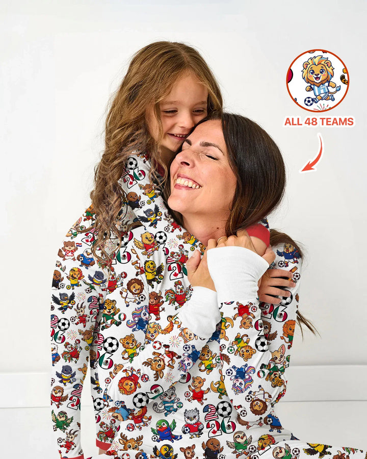 Plantilla de conjunto de pijama de mujer de bambú