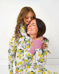 Conjunto de Pijama de Bambú para Mujer con Limones Mediterráneos a Juego para Toda la Familia