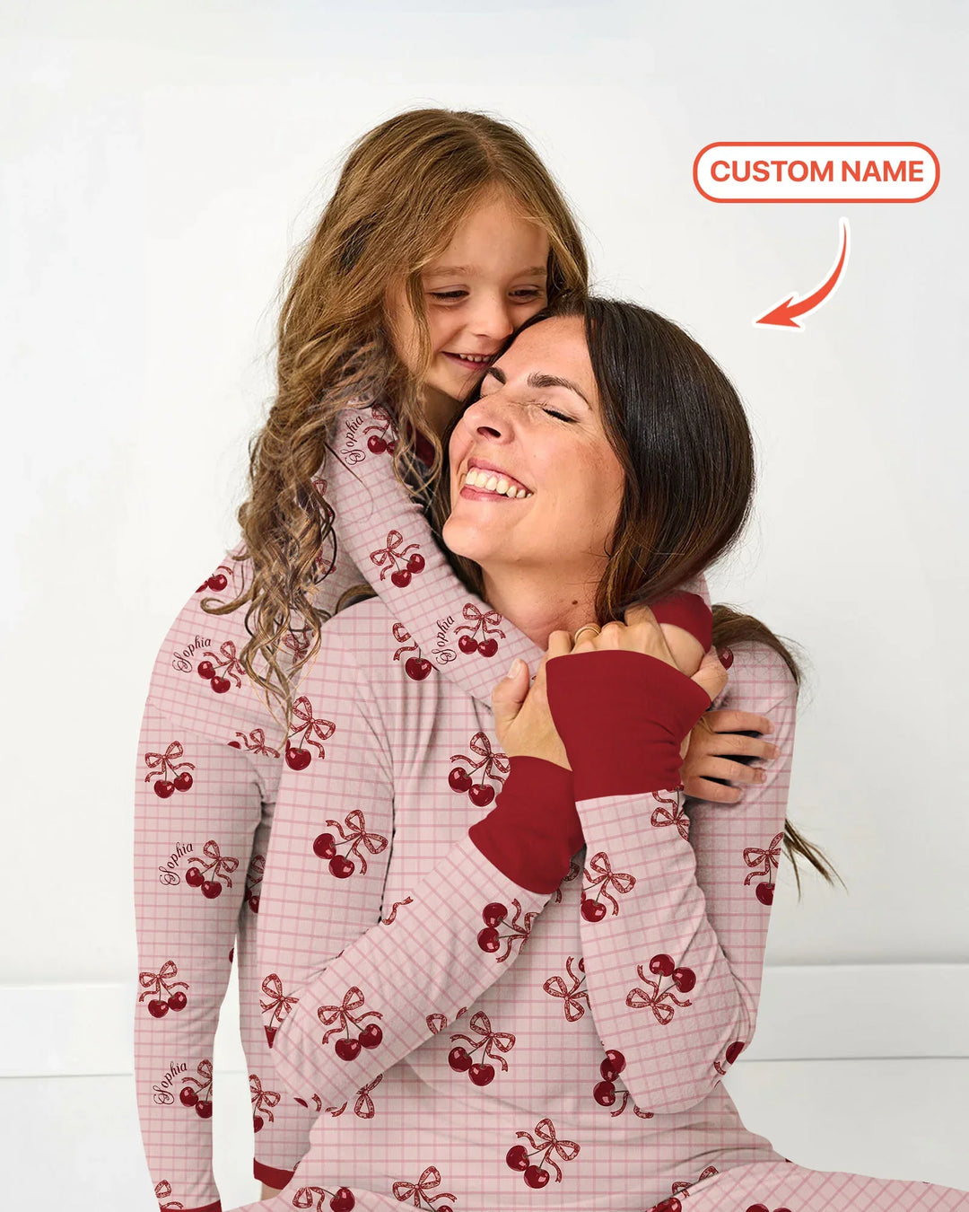 Cherry Mom and Me Bamboo Women Pajama Set