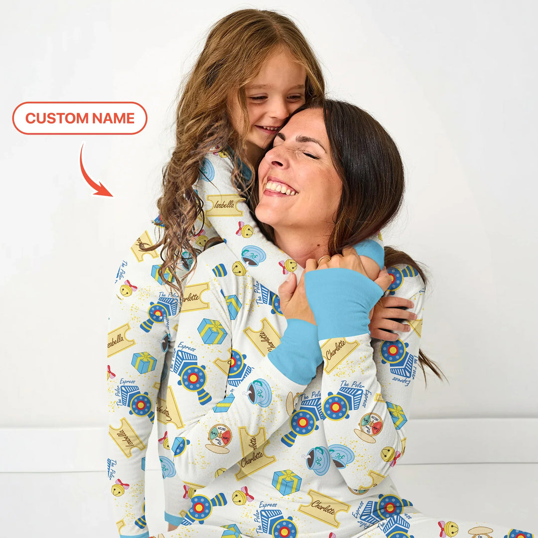 Express Train Christmas Women Pajama Set