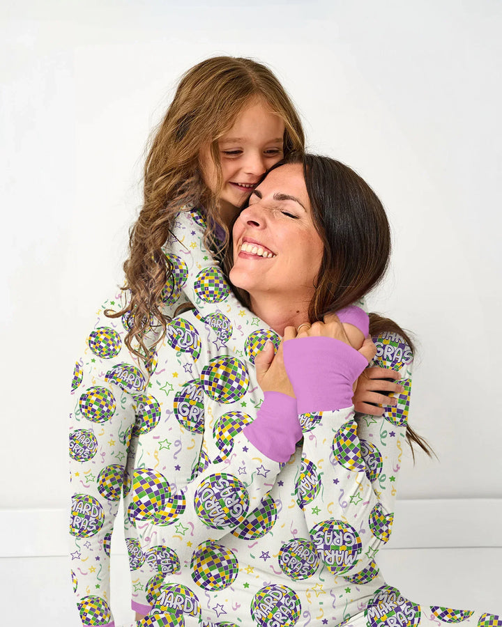Mardi Gras Disco Ball Women Pajama Set