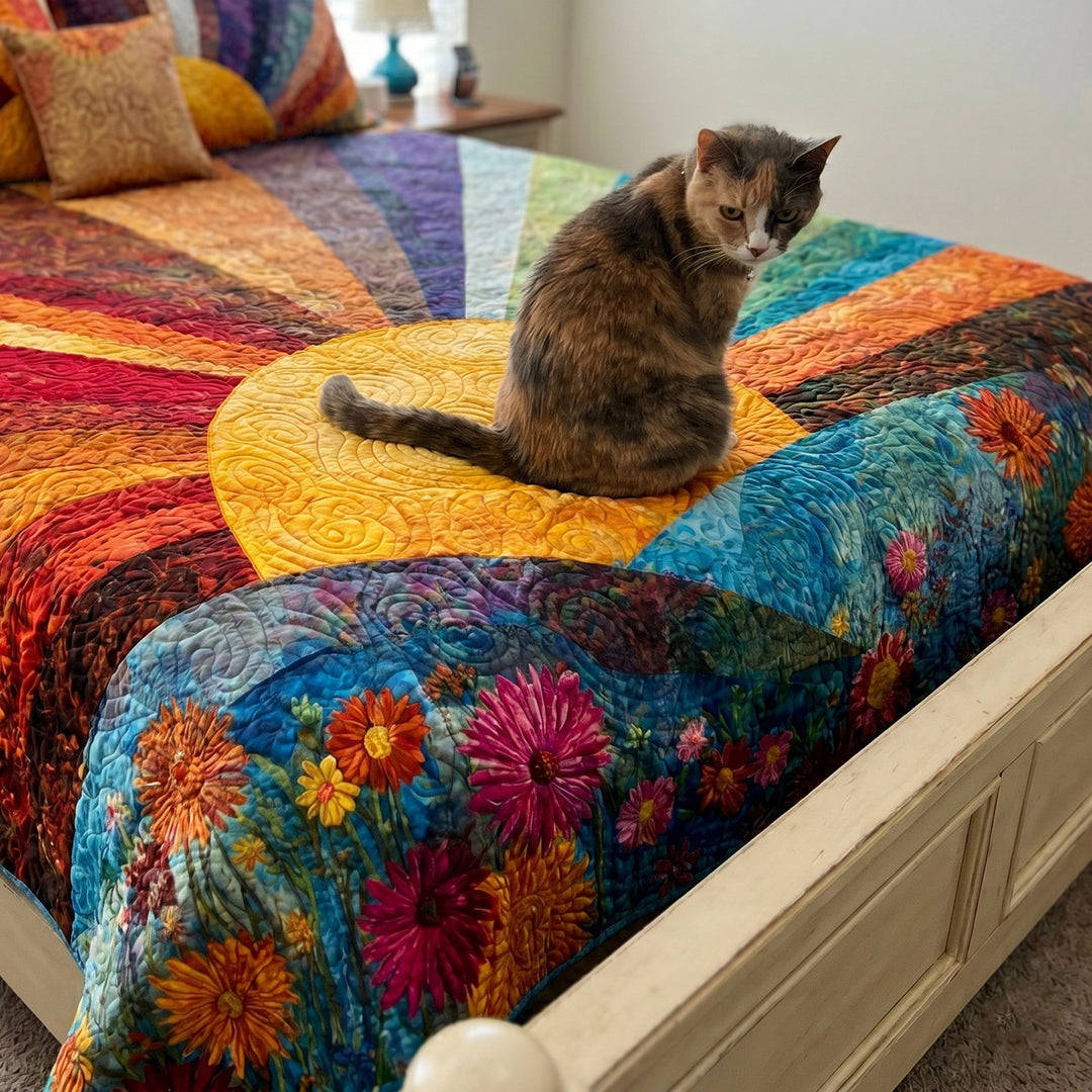 Morning Glow Bamboo Quilt Bedding Set