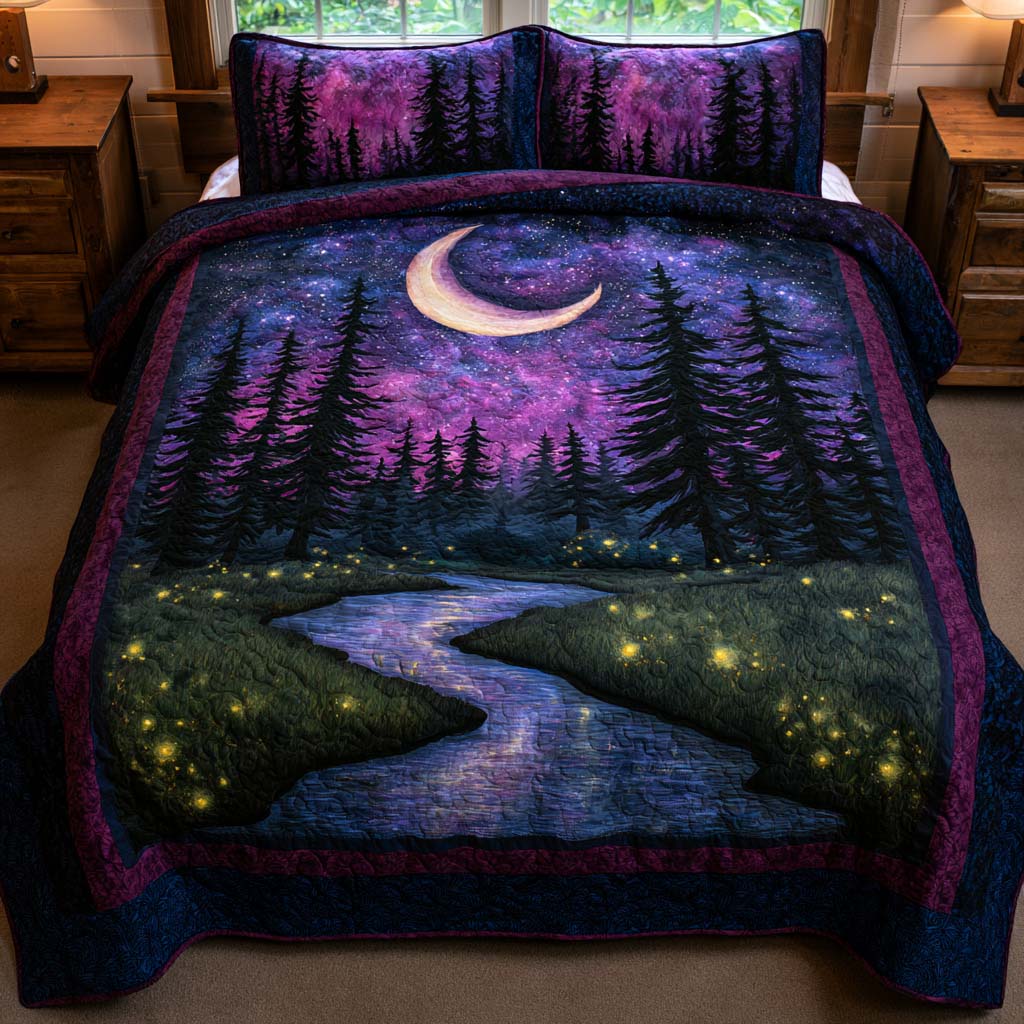 Mystic Forest Haven Bamboo Quilt Bedding Set