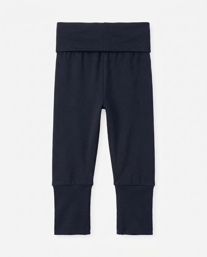 Solid Color Bamboo Fold Over Legging