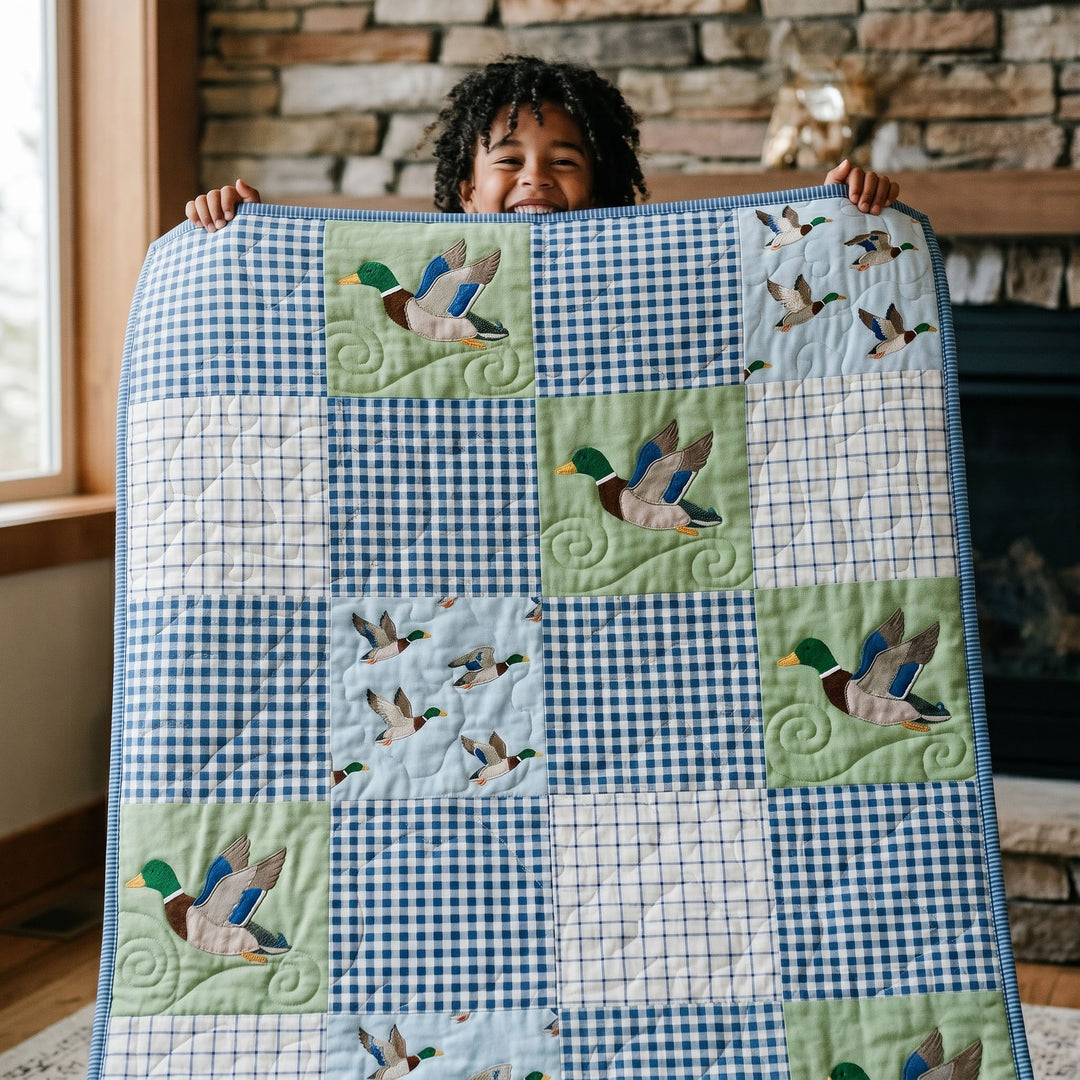 Nature Pond Bamboo Quilt Blanket