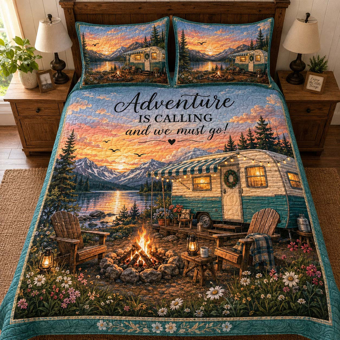 Nature Trail Journey Bamboo Quilt Bedding Set