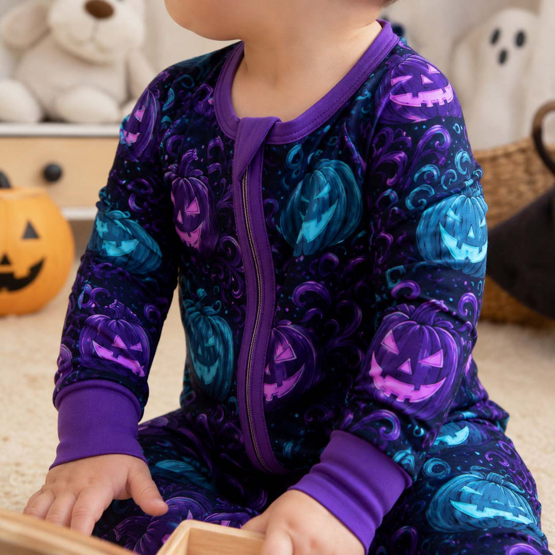 Neon Pumpkin Glow Bamboo Convertible Zippy