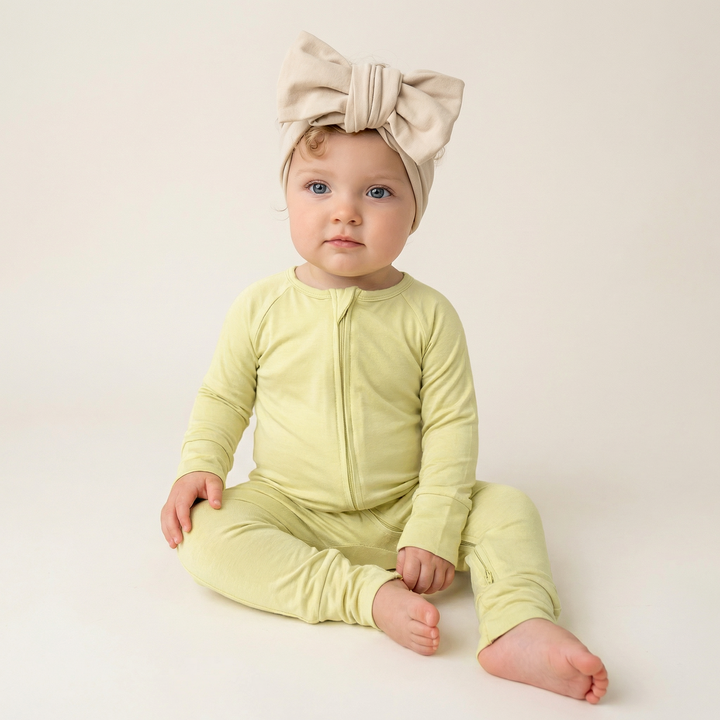 Convertible Zippered Romper in Pale Goldenrod