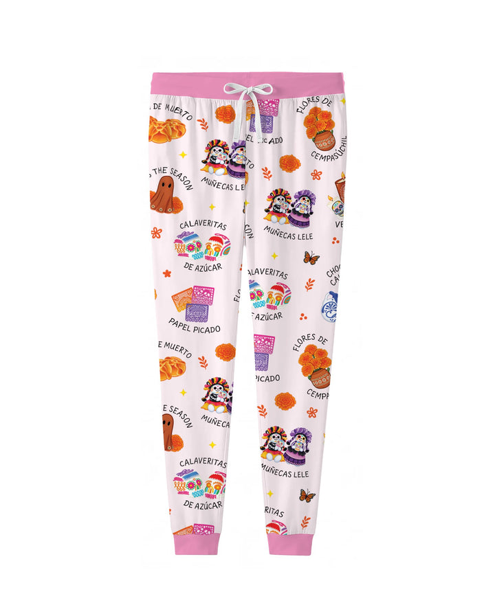 Tis the Dia De Muertos Bamboo Women Pajama Set