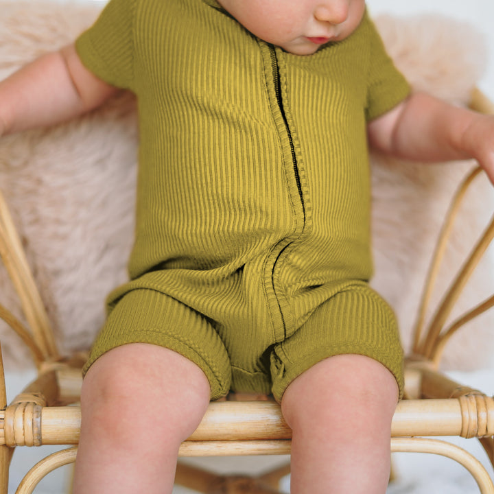 Buttercup Ribbed Shorty Zippy