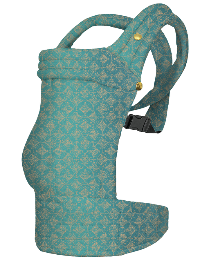 Teal & Gold Geometric Harmony Baby Carrier