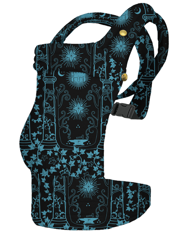 Midnight Celestial Garden Scroll Baby Carrier