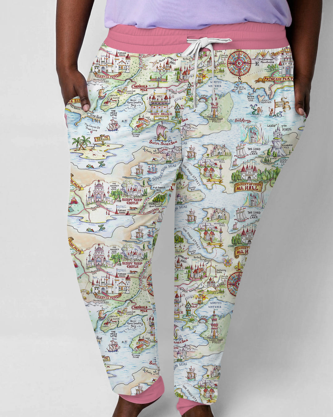 Once Upon A Map Mommy & Baby Matching Bamboo Women Pajama Set