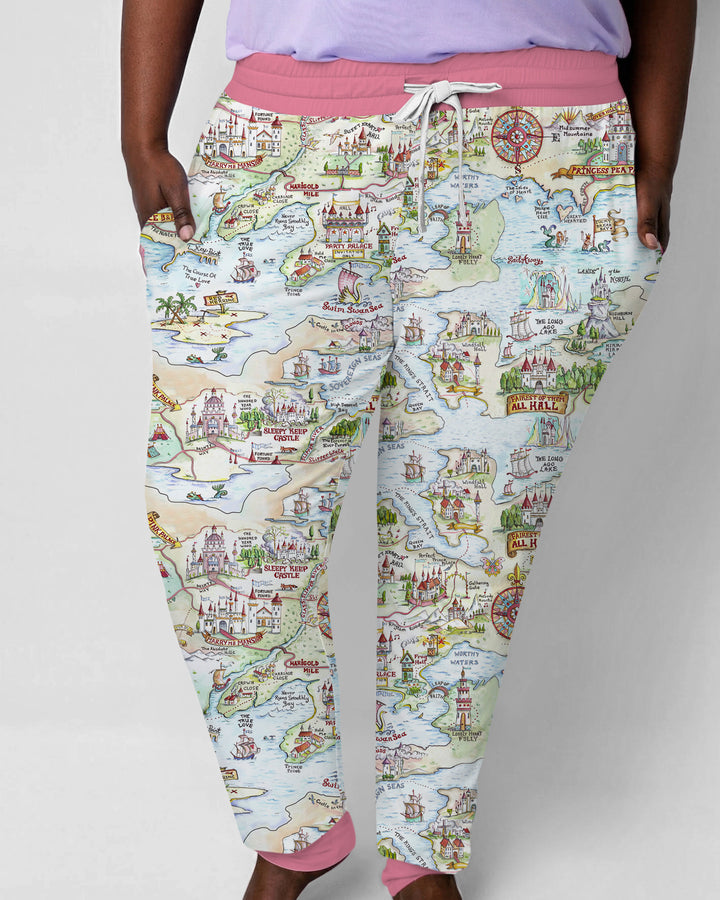 Once Upon A Map Mommy & Baby Matching Bamboo Women Pajama Set
