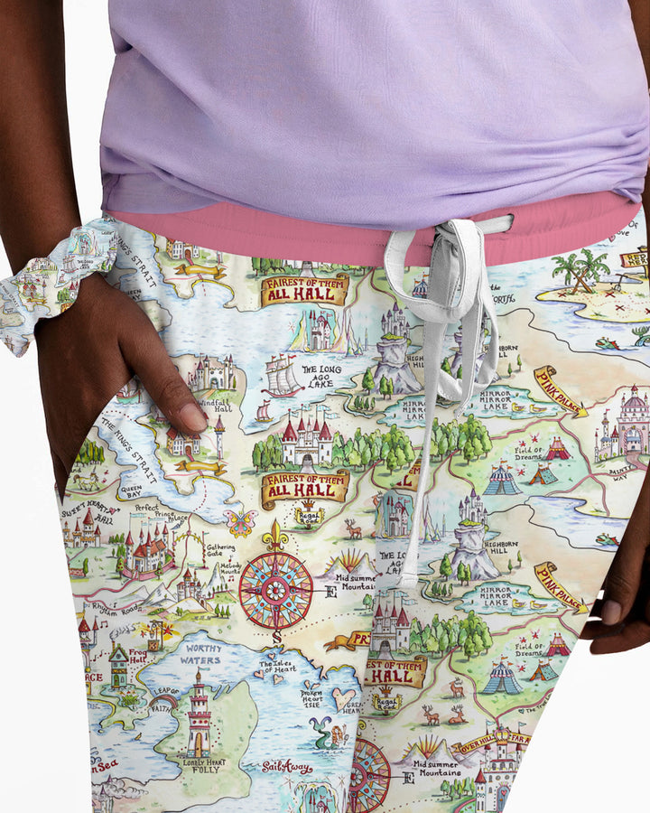 Once Upon A Map Mommy & Baby Matching Bamboo Women Pajama Set