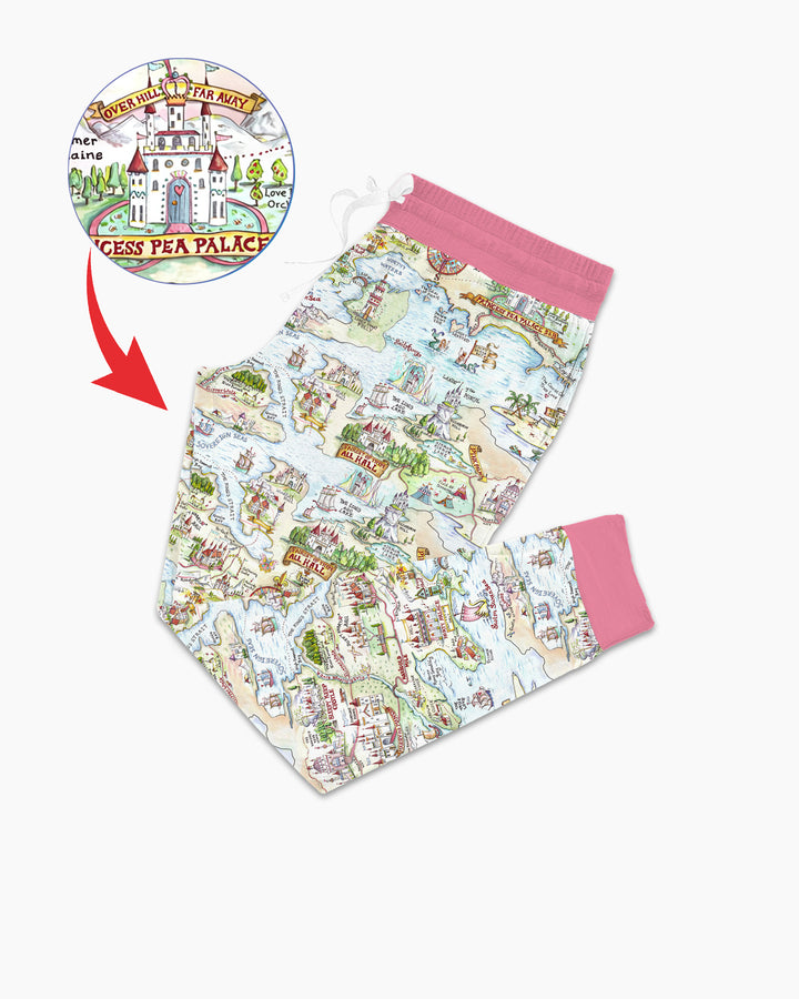 Once Upon A Map Mommy & Baby Matching Bamboo Women Pajama Set