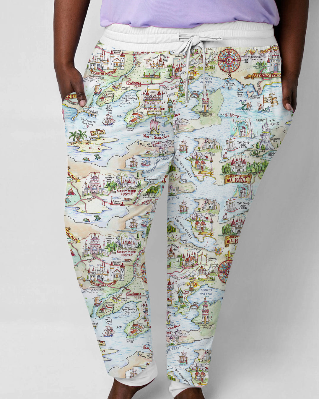 Once Upon A Map Mommy & Baby Matching Bamboo Women Pajama Set