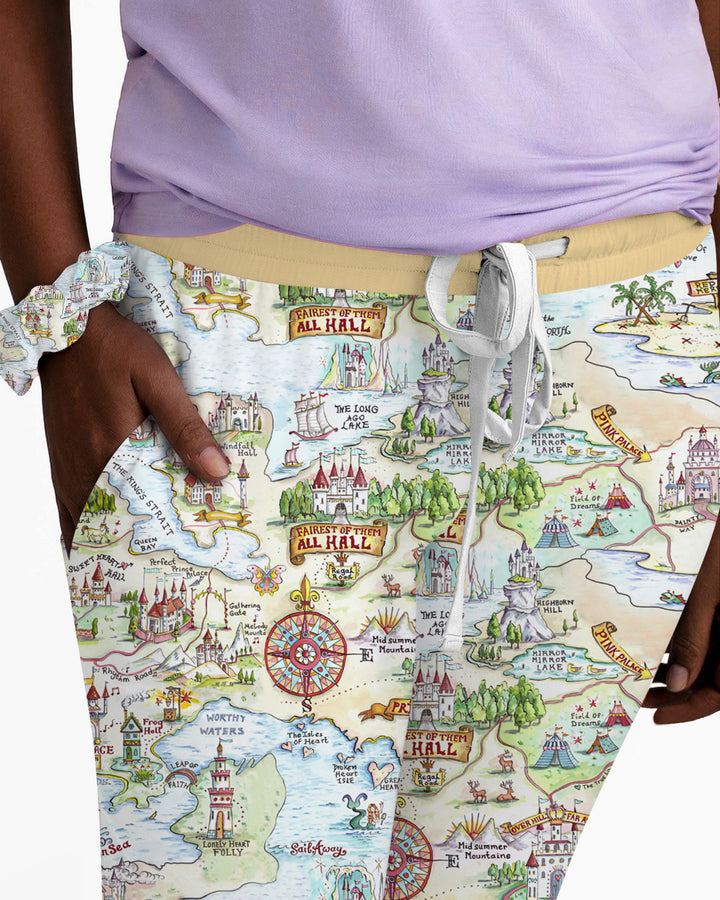 Once Upon A Map Mommy & Baby Matching Bamboo Women Pajama Set