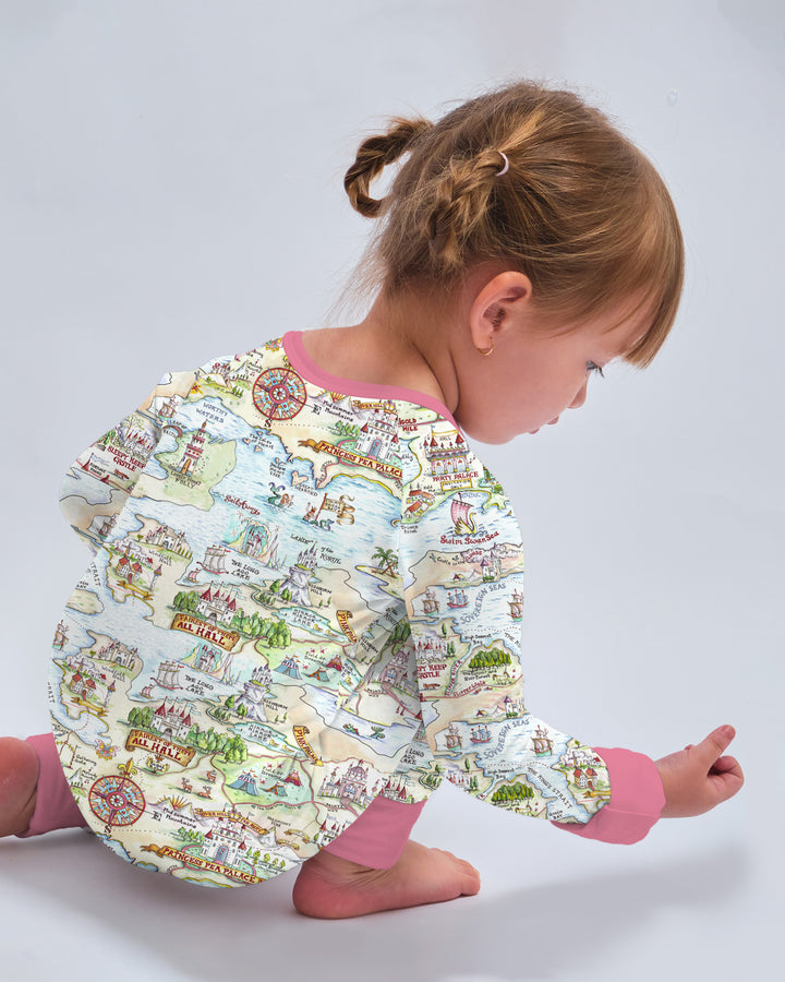 Once Upon A Map Mommy & Baby Matching Bamboo Convertible Zippy