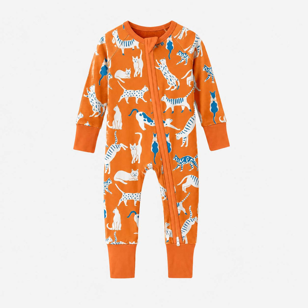 Orange Stretching Cats Bamboo Convertible Zippy