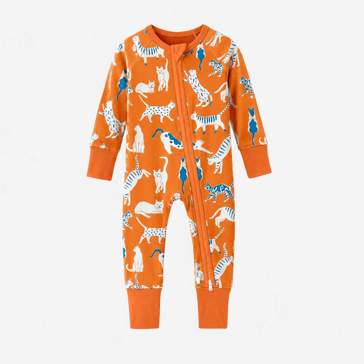 Orange Stretching Cats Bamboo Convertible Zippy