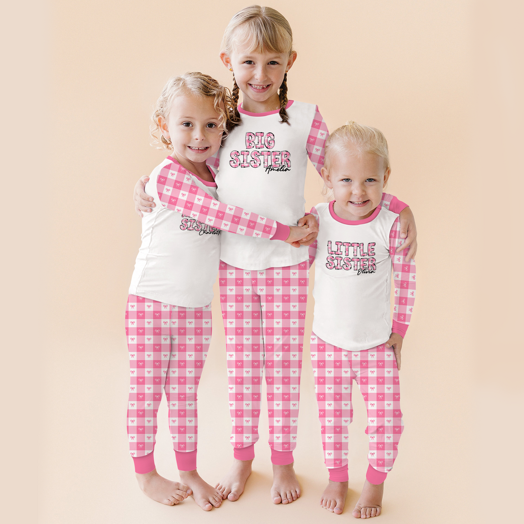 Bambus-Orange-Karo-Outfit für Babys – weich und gemütlich
