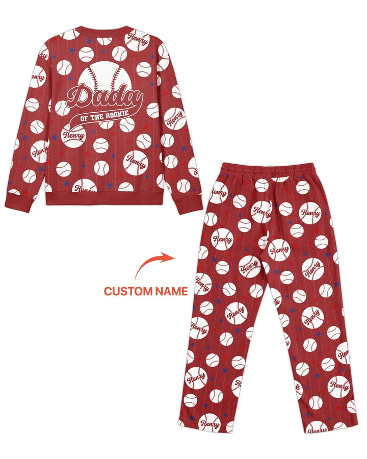 Custom Name Rookie of The Year Matching Bamboo Men's Pajama Set