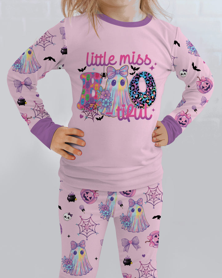 Little Miss Boo-tiful Bamboo Two Piece Long Sleeve Pajama Set