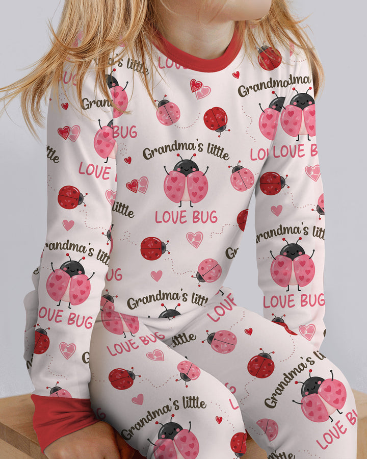 Grandma's Little Love Bug Bamboo Two Piece Long Sleeve Pajama Set
