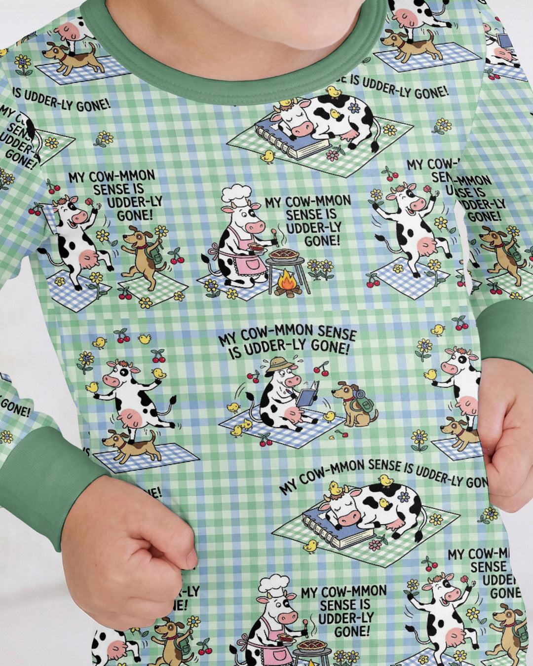 Common Sense Is Udderly Gone Bamboo Two Piece Long Sleeve Pajama Set