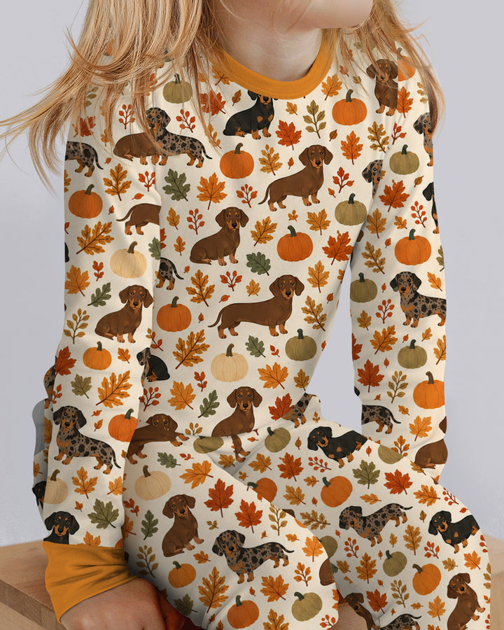 Short Legs Big Autumn Bamboo Two Piece Long Sleeve Pajama Set