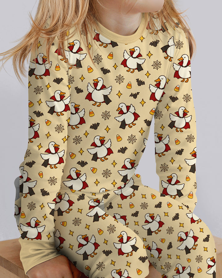 Count Duckula Candy Rush Bamboo Two Piece Long Sleeve Pajama Set