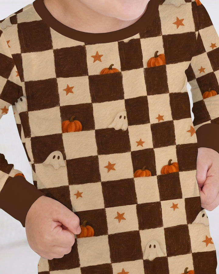 Spooky Hide And Seek Bamboo Two Piece Long Sleeve Pajama Set