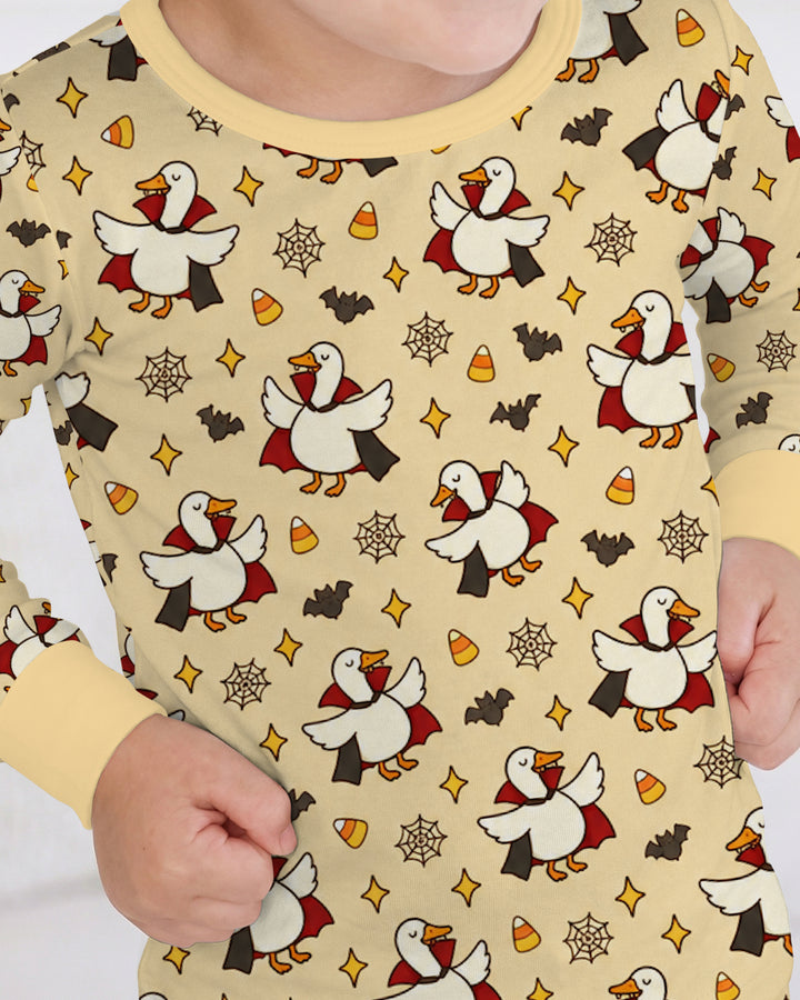 Count Duckula Candy Rush Bamboo Two Piece Long Sleeve Pajama Set